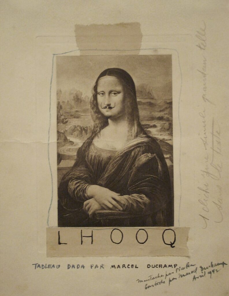 Marcel Duchamp L.H.O.O.Q. als Inspiration für Collagen in der Kunsttherapie